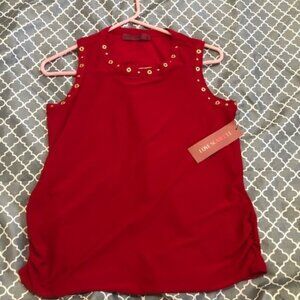 "Red Scarlett" small stretch blouse